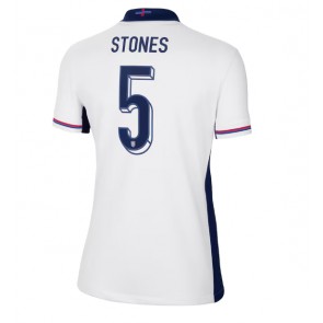 Billiga England John Stones #5 Hemmatröja Dam EM 2024 Kortärmad